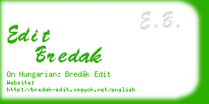 edit bredak business card